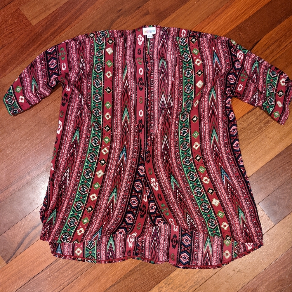 LuLaRoe Bianka tribal print kimono